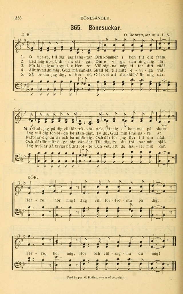 Nya Psalmisten: sånger för allmän och enskild uppbyggelse page 338