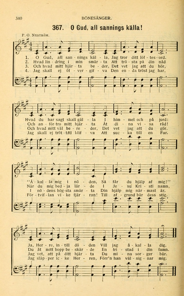 Nya Psalmisten: sånger för allmän och enskild uppbyggelse page 340