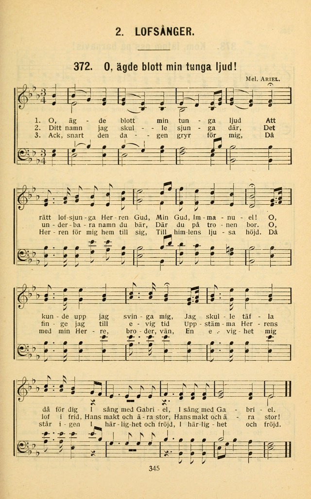 Nya Psalmisten: sånger för allmän och enskild uppbyggelse page 345