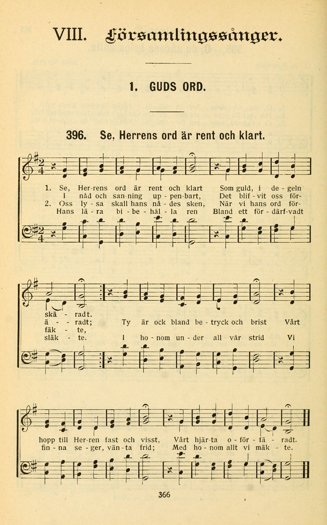 Nya Psalmisten: sånger för allmän och enskild uppbyggelse page 366