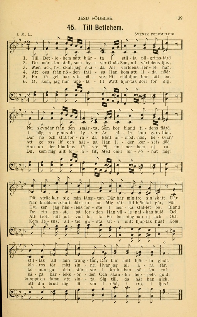 Nya Psalmisten: sånger för allmän och enskild uppbyggelse page 39