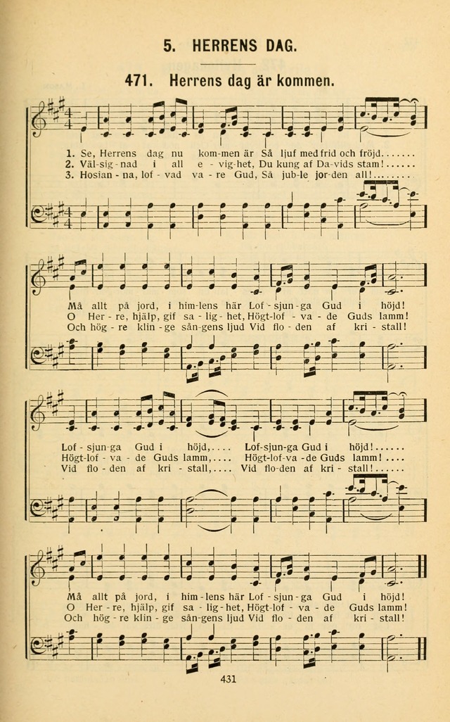 Nya Psalmisten: sånger för allmän och enskild uppbyggelse page 431