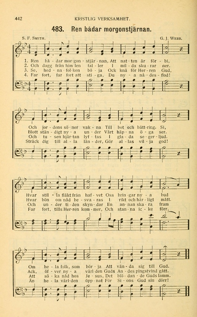 Nya Psalmisten: sånger för allmän och enskild uppbyggelse page 442