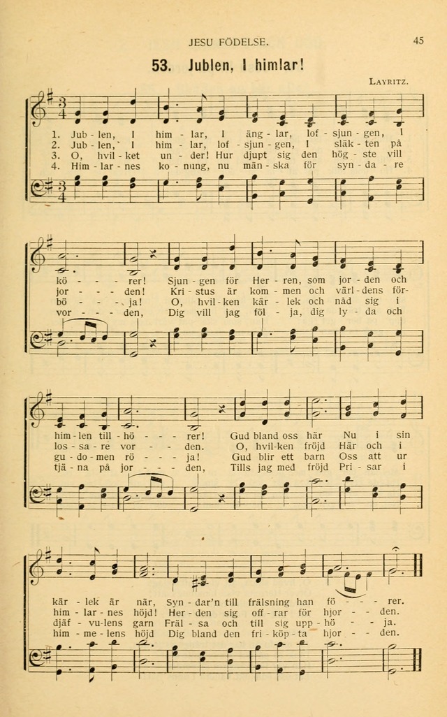 Nya Psalmisten: sånger för allmän och enskild uppbyggelse page 45