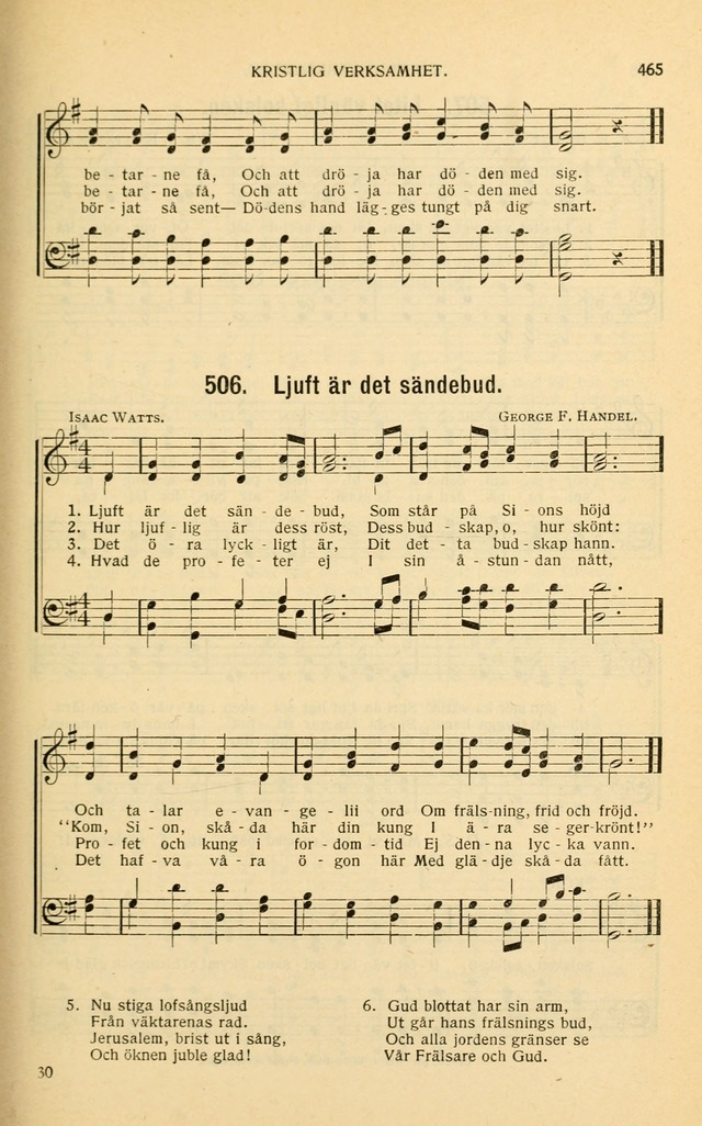 Nya Psalmisten: sånger för allmän och enskild uppbyggelse page 465