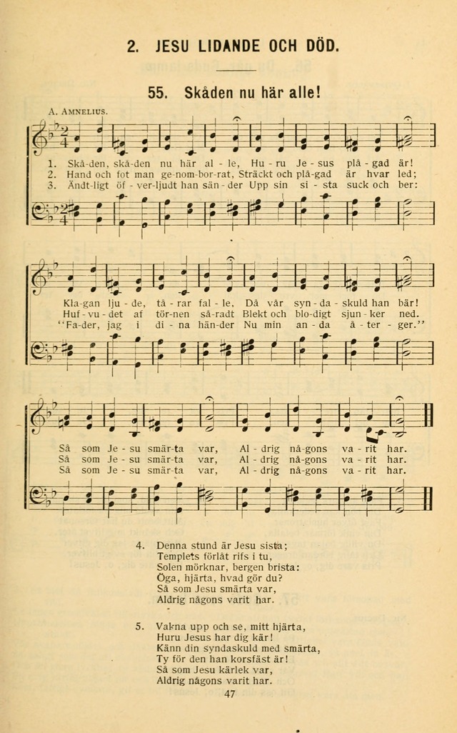 Nya Psalmisten: sånger för allmän och enskild uppbyggelse page 47