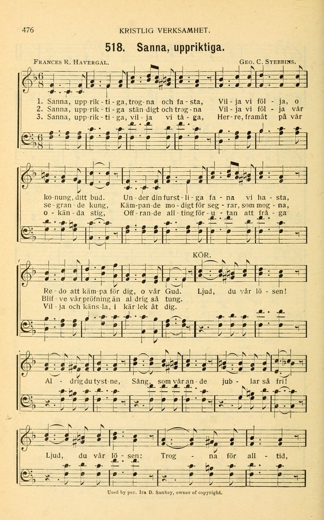 Nya Psalmisten: sånger för allmän och enskild uppbyggelse page 476