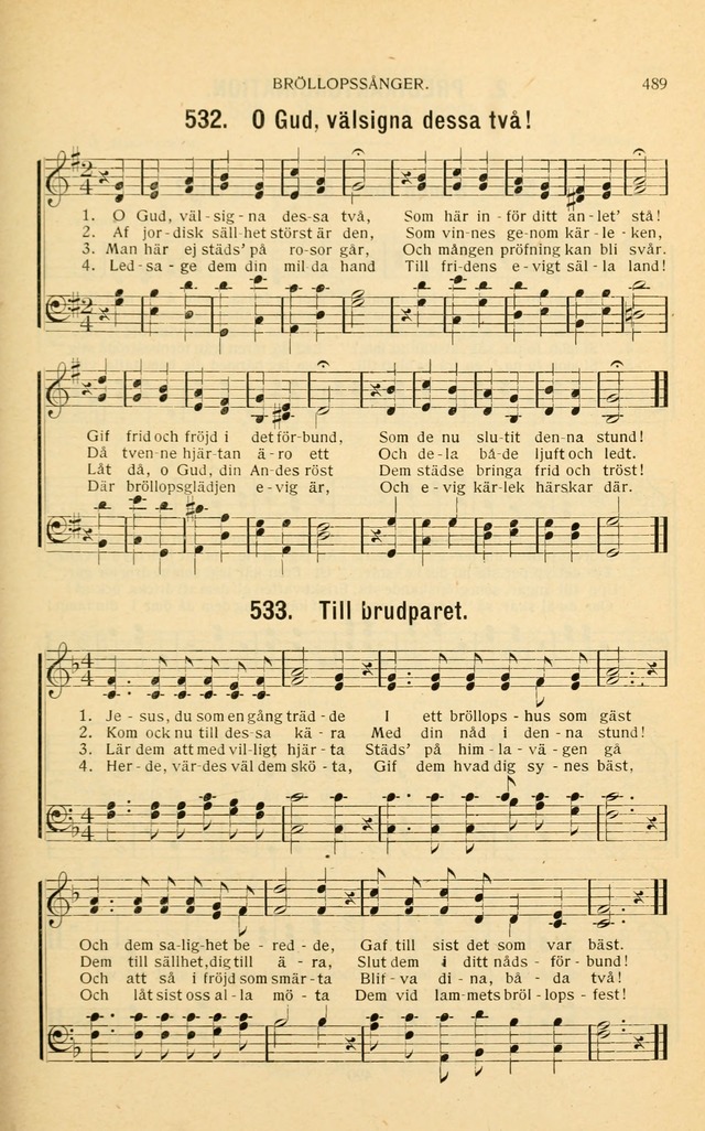 Nya Psalmisten: sånger för allmän och enskild uppbyggelse page 489