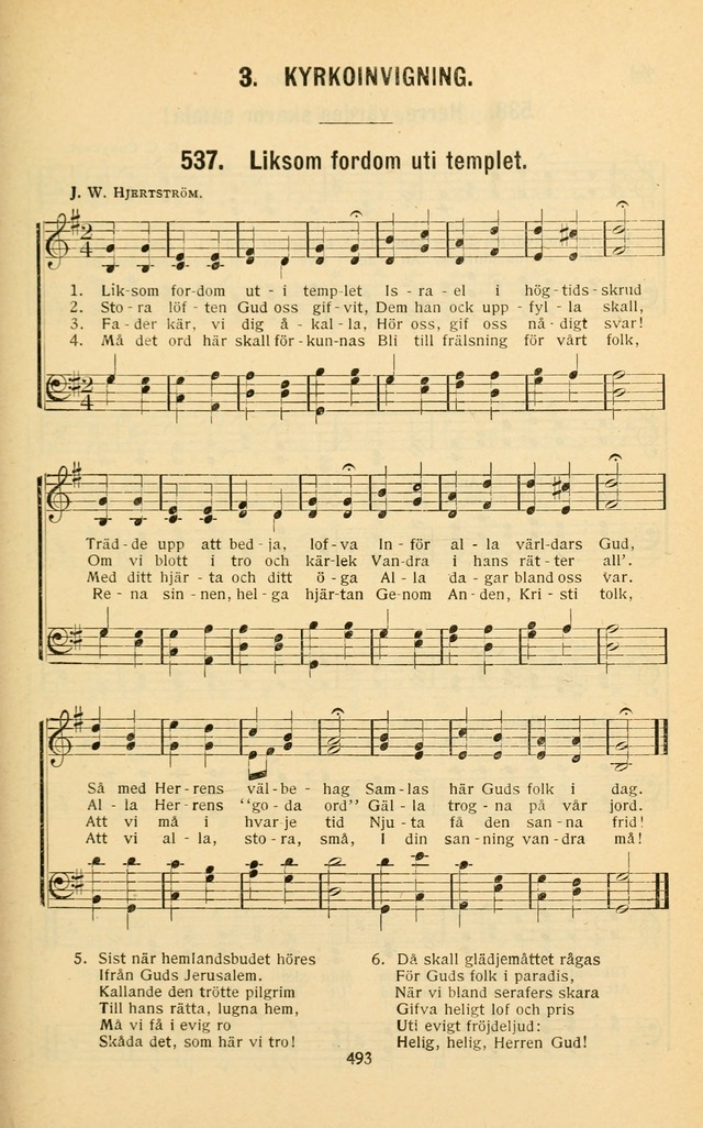 Nya Psalmisten: sånger för allmän och enskild uppbyggelse page 493