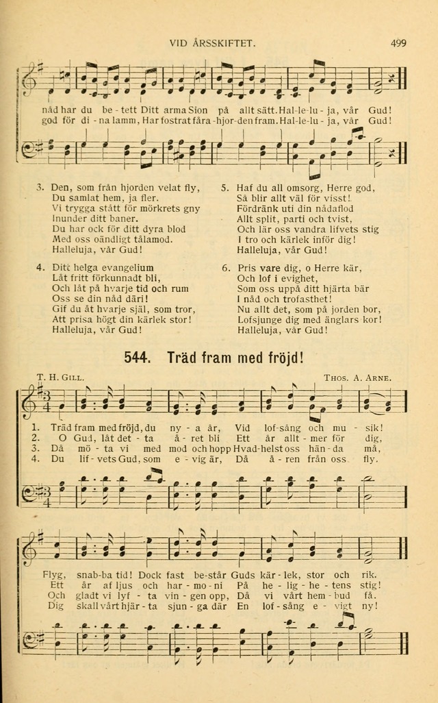 Nya Psalmisten: sånger för allmän och enskild uppbyggelse page 499
