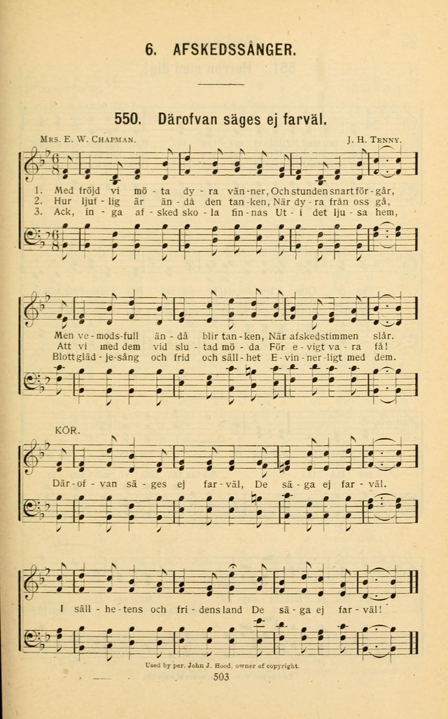 Nya Psalmisten: sånger för allmän och enskild uppbyggelse page 503