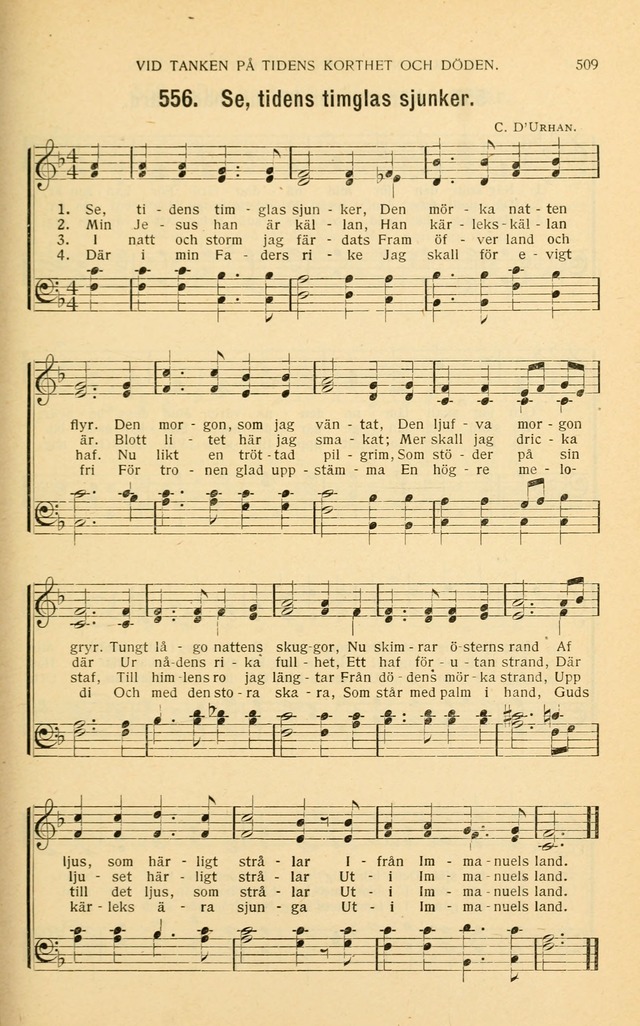 Nya Psalmisten: sånger för allmän och enskild uppbyggelse page 509