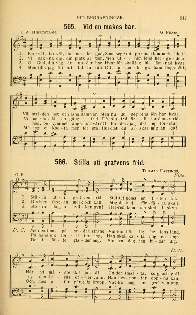 Nya Psalmisten: sånger för allmän och enskild uppbyggelse page 517