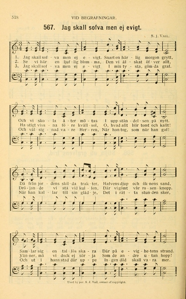 Nya Psalmisten: sånger för allmän och enskild uppbyggelse page 518