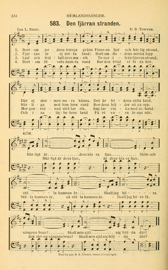 Nya Psalmisten: sånger för allmän och enskild uppbyggelse page 534