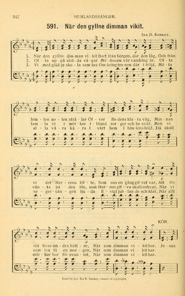 Nya Psalmisten: sånger för allmän och enskild uppbyggelse page 542