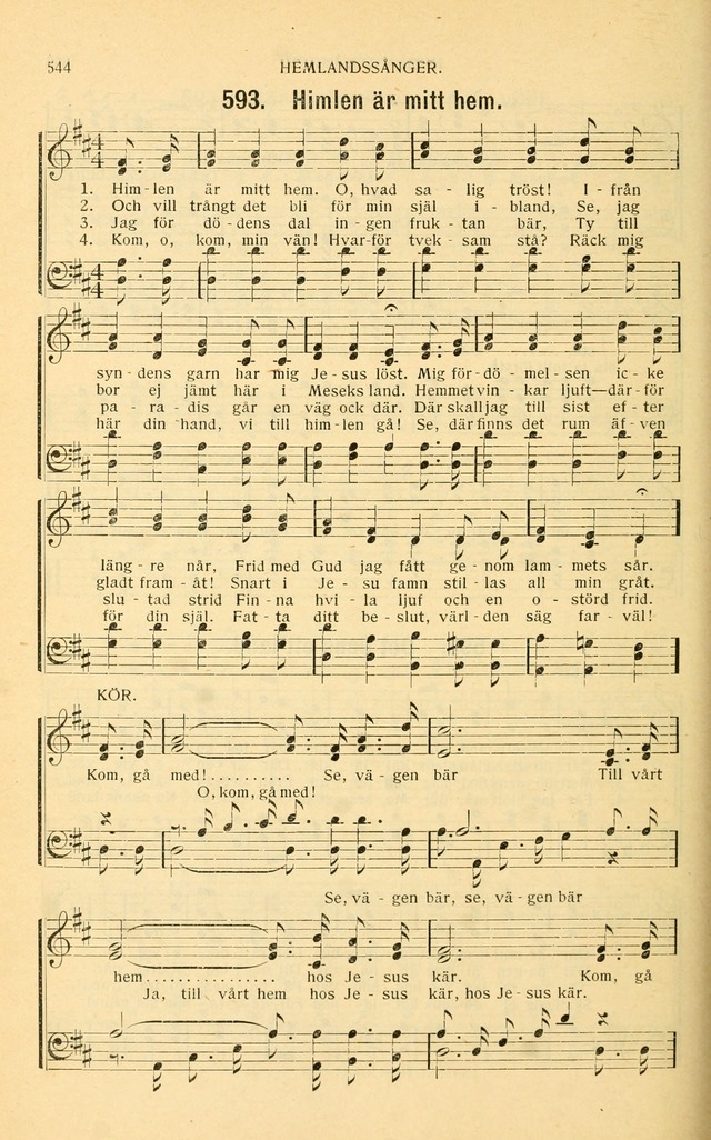 Nya Psalmisten: sånger för allmän och enskild uppbyggelse page 544