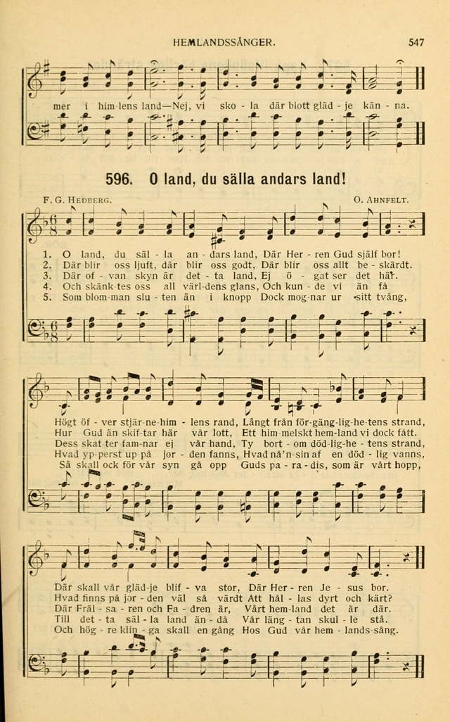 Nya Psalmisten: sånger för allmän och enskild uppbyggelse page 547