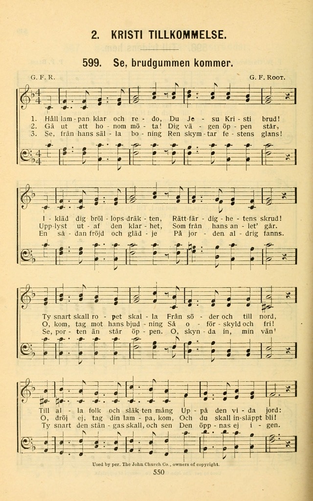 Nya Psalmisten: sånger för allmän och enskild uppbyggelse page 550