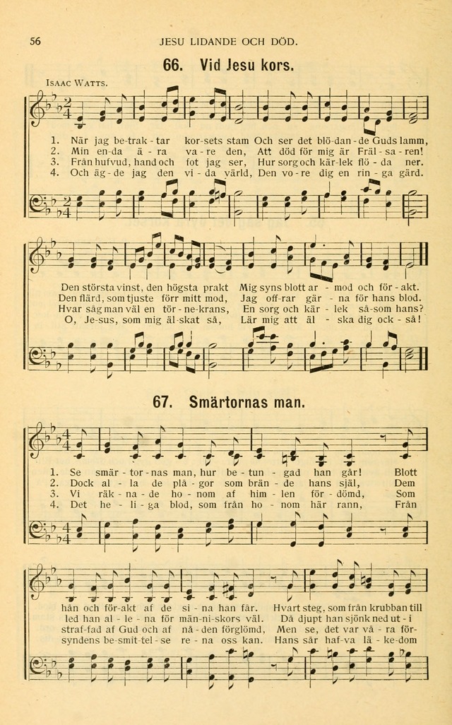 Nya Psalmisten: sånger för allmän och enskild uppbyggelse page 56