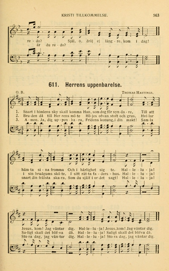 Nya Psalmisten: sånger för allmän och enskild uppbyggelse page 563