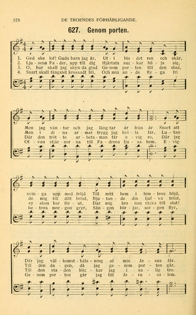 Nya Psalmisten: sånger för allmän och enskild uppbyggelse page 578
