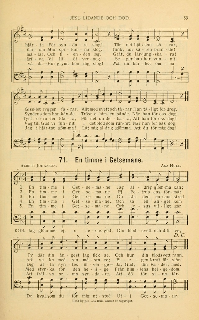 Nya Psalmisten: sånger för allmän och enskild uppbyggelse page 59