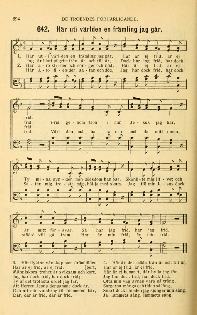 Nya Psalmisten: sånger för allmän och enskild uppbyggelse page 594