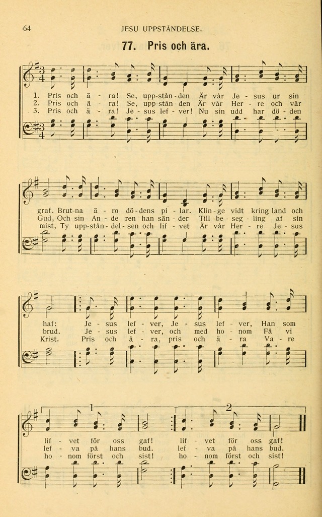 Nya Psalmisten: sånger för allmän och enskild uppbyggelse page 64