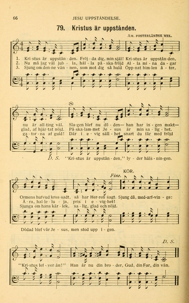 Nya Psalmisten: sånger för allmän och enskild uppbyggelse page 66