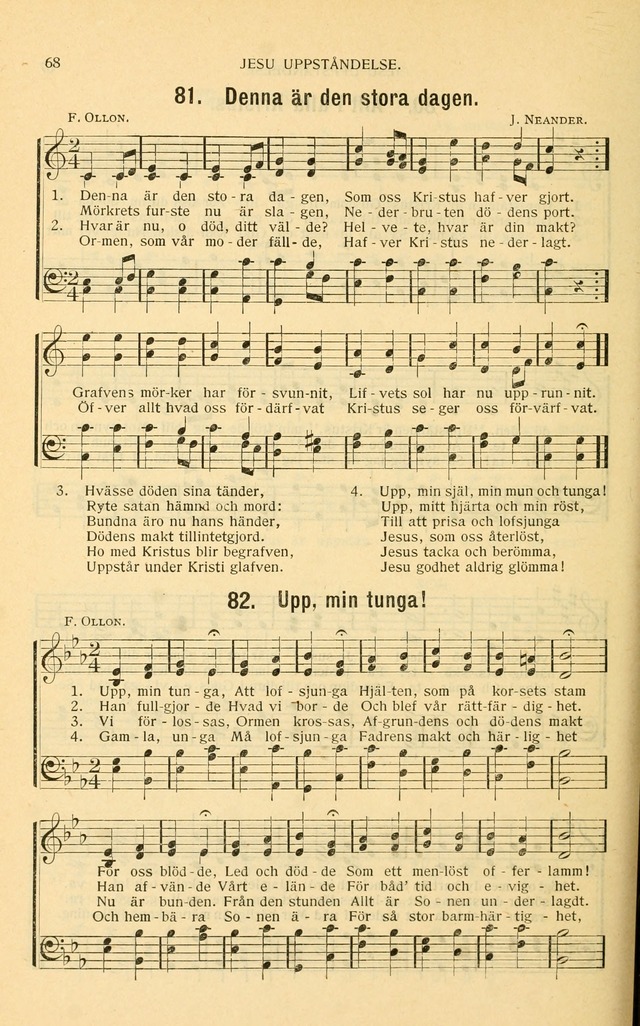 Nya Psalmisten: sånger för allmän och enskild uppbyggelse page 68