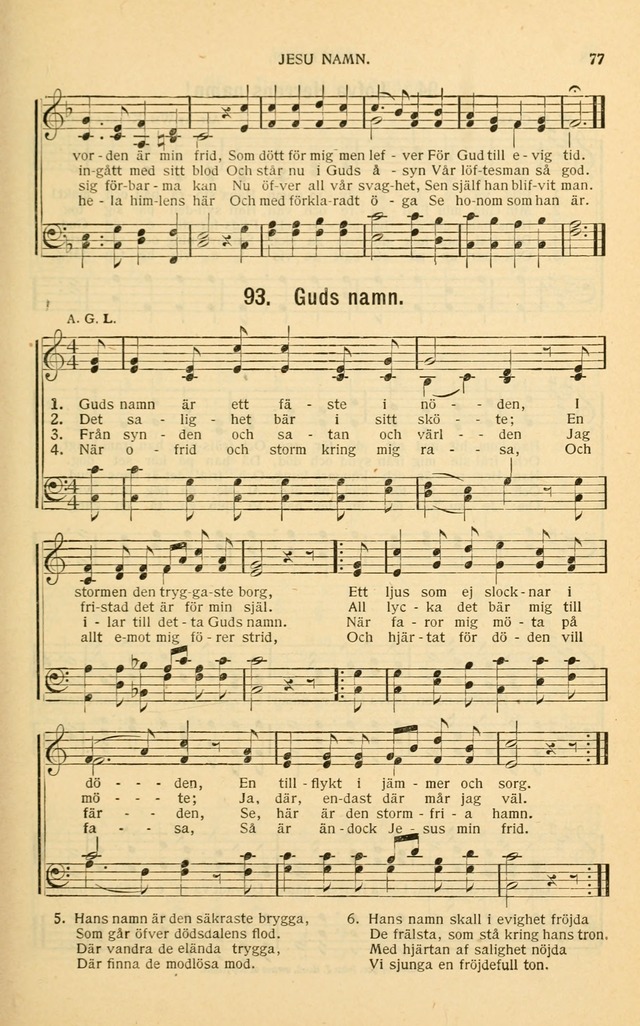 Nya Psalmisten: sånger för allmän och enskild uppbyggelse page 77