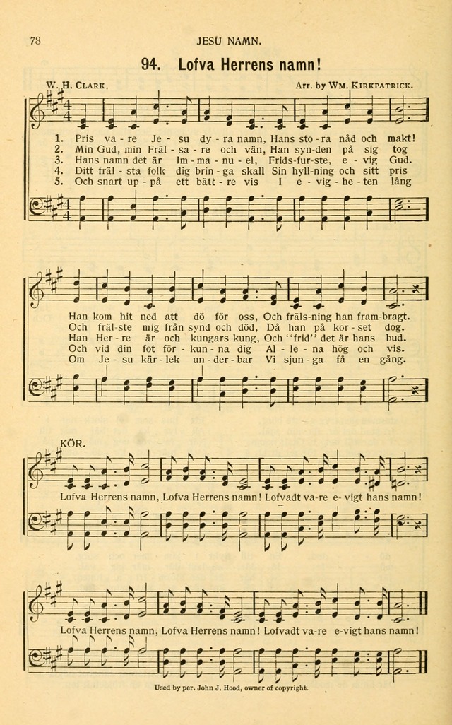 Nya Psalmisten: sånger för allmän och enskild uppbyggelse page 78