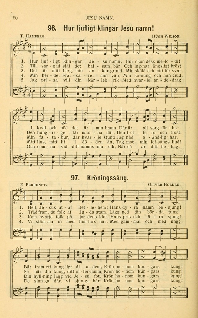 Nya Psalmisten: sånger för allmän och enskild uppbyggelse page 80
