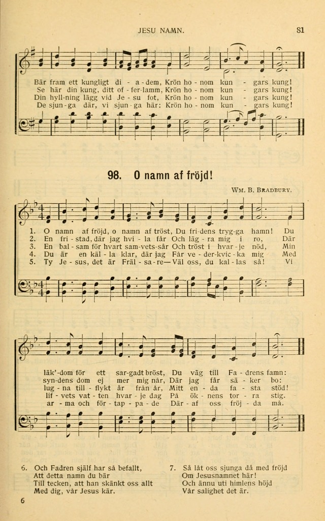 Nya Psalmisten: sånger för allmän och enskild uppbyggelse page 81