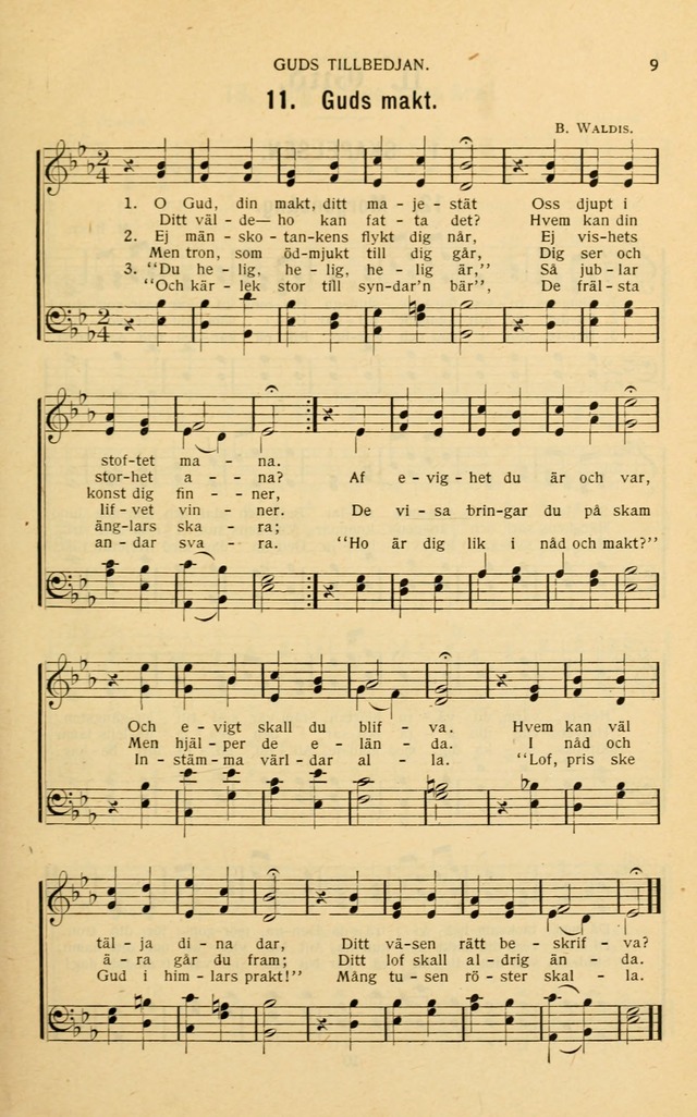 Nya Psalmisten: sånger för allmän och enskild uppbyggelse page 9