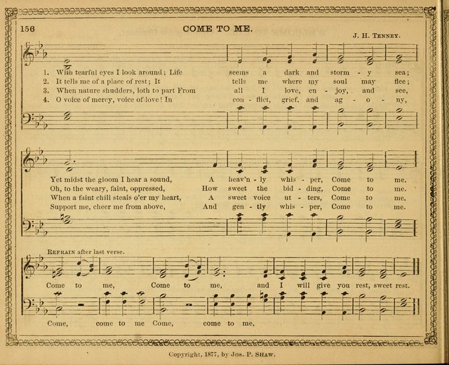 New pearls of song : a choice collection for Sabbath schools and the home circle page 156