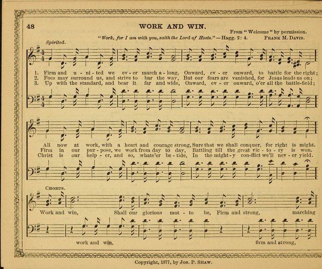 New pearls of song : a choice collection for Sabbath schools and the home circle page 48