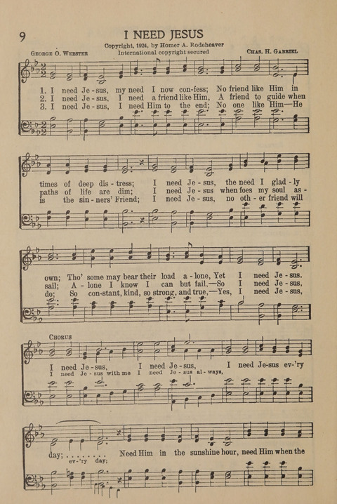 New Songs for Service page 8
