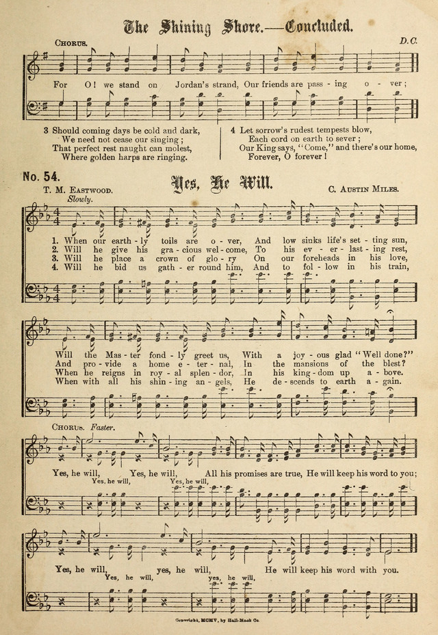 New Songs of the Gospel No. 2: for use in religious meetings page 51