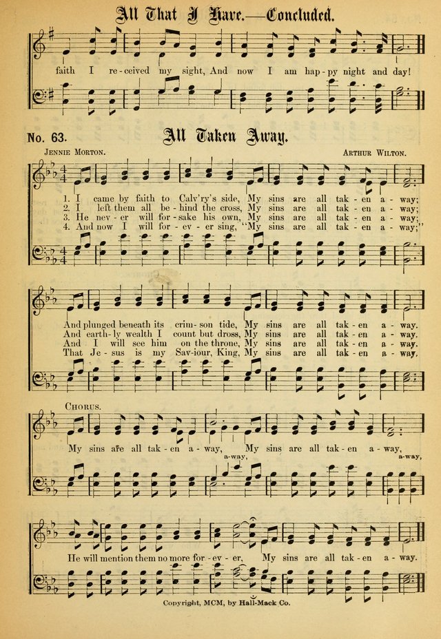 New Songs of the Gospel (Nos. 1, 2, and 3 combined) page 63