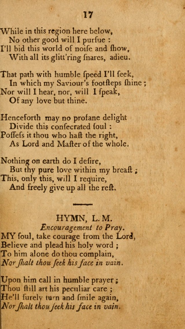 A New Selection of Hymns: collected from various authors page 17