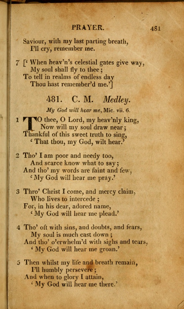 A New Selection of Nearly Eight Hundred Evangelical Hymns, from More than  200 Authors in England, Scotland, Ireland, & America, including a great number of originals, alphabetically arranged page 490