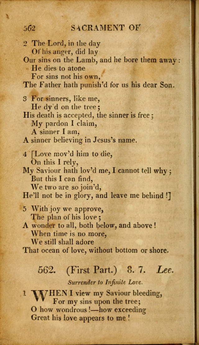 A New Selection of Nearly Eight Hundred Evangelical Hymns, from More than  200 Authors in England, Scotland, Ireland, & America, including a great number of originals, alphabetically arranged page 557