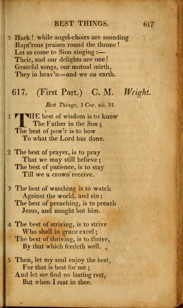 A New Selection of Nearly Eight Hundred Evangelical Hymns, from More than  200 Authors in England, Scotland, Ireland, & America, including a great number of originals, alphabetically arranged page 608