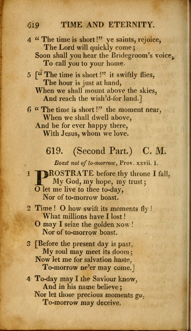 A New Selection of Nearly Eight Hundred Evangelical Hymns, from More than  200 Authors in England, Scotland, Ireland, & America, including a great number of originals, alphabetically arranged page 611