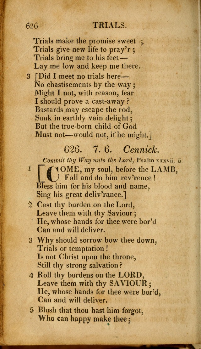A New Selection of Nearly Eight Hundred Evangelical Hymns, from More than  200 Authors in England, Scotland, Ireland, & America, including a great number of originals, alphabetically arranged page 617