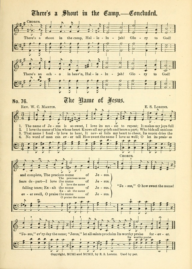 New Songs of the Gospel No. 3: for use in religious meetings page 71