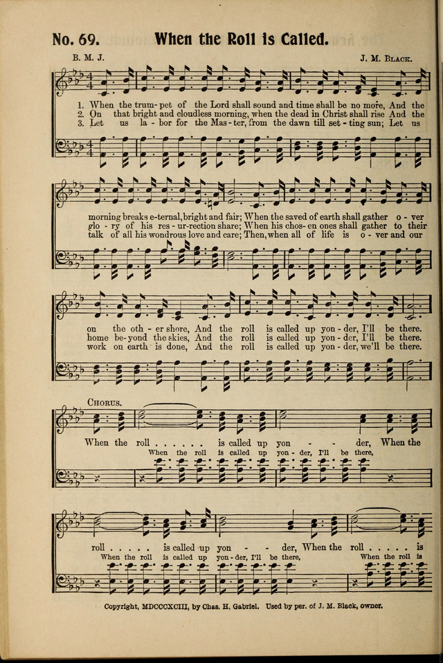 New Songs of Pentecost No. 3 page 69