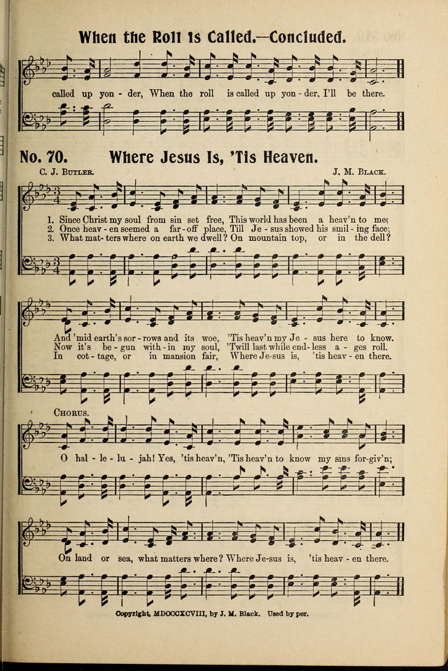New Songs of Pentecost No. 3 page 70